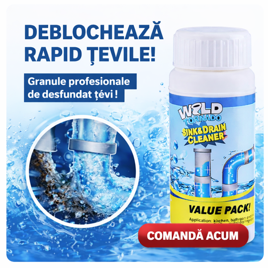 Pulbere pentru curățarea și desfundarea țevilor Drain Cleaner